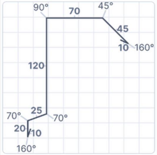Krönplåt 120/70 Svart - Singel
