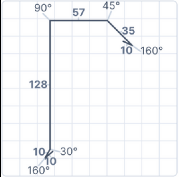 Krönplåt 128/57 Svart - Singel